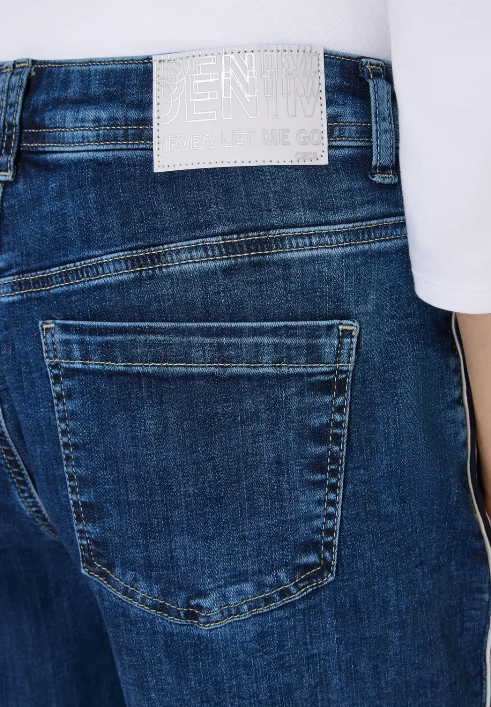 Jeans à rayures gallon