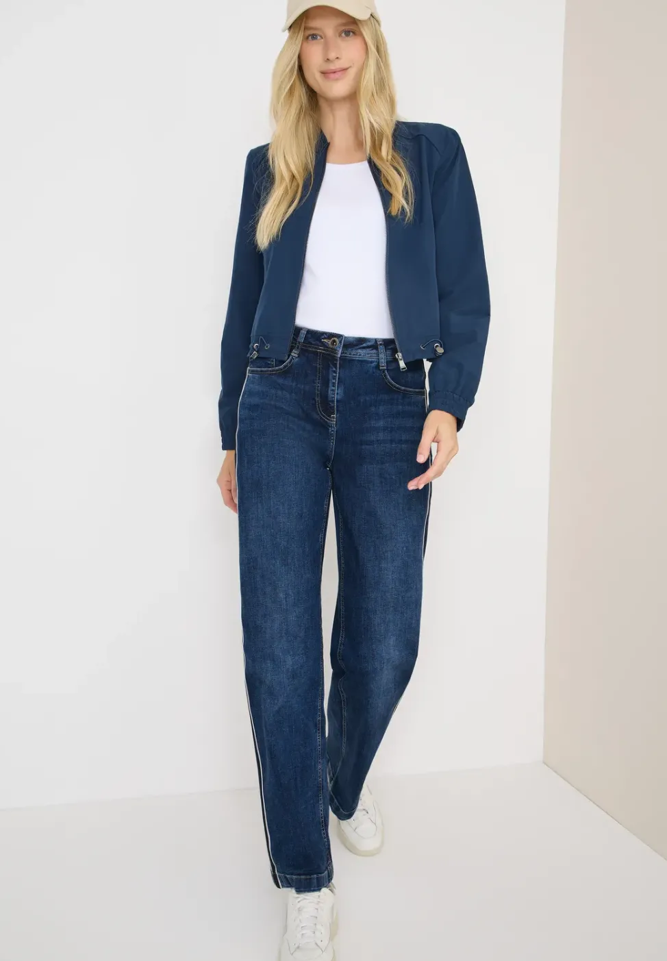 Jeans à rayures gallon