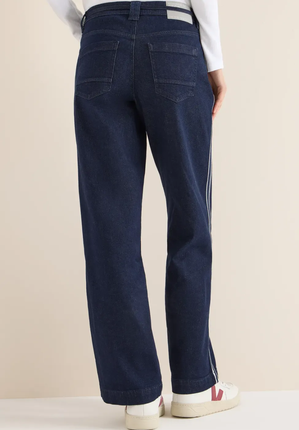 Jeans à rayures gallon