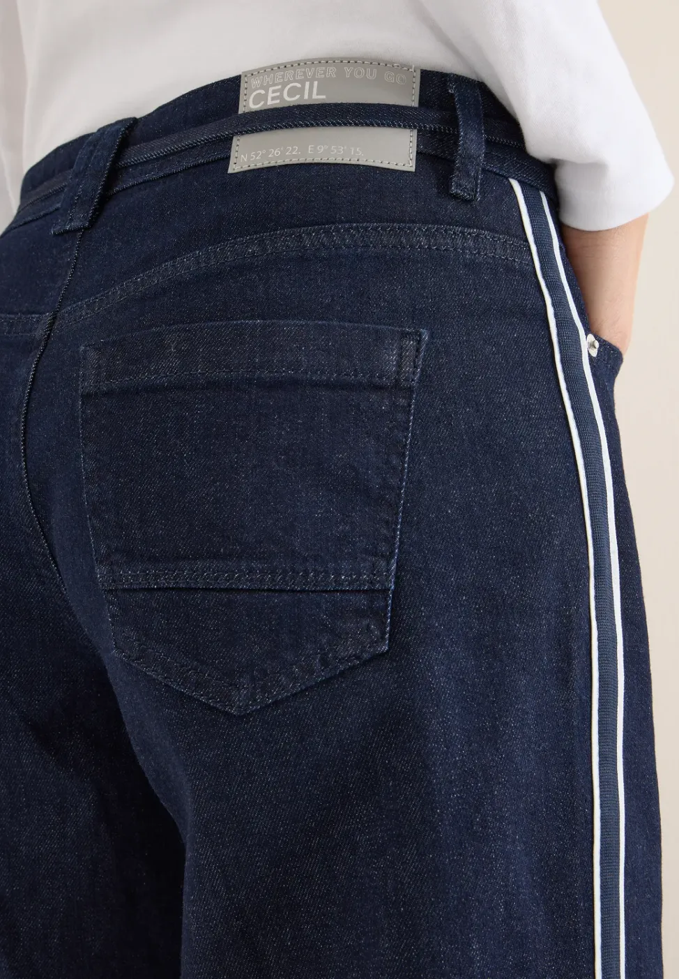 Jeans à rayures gallon