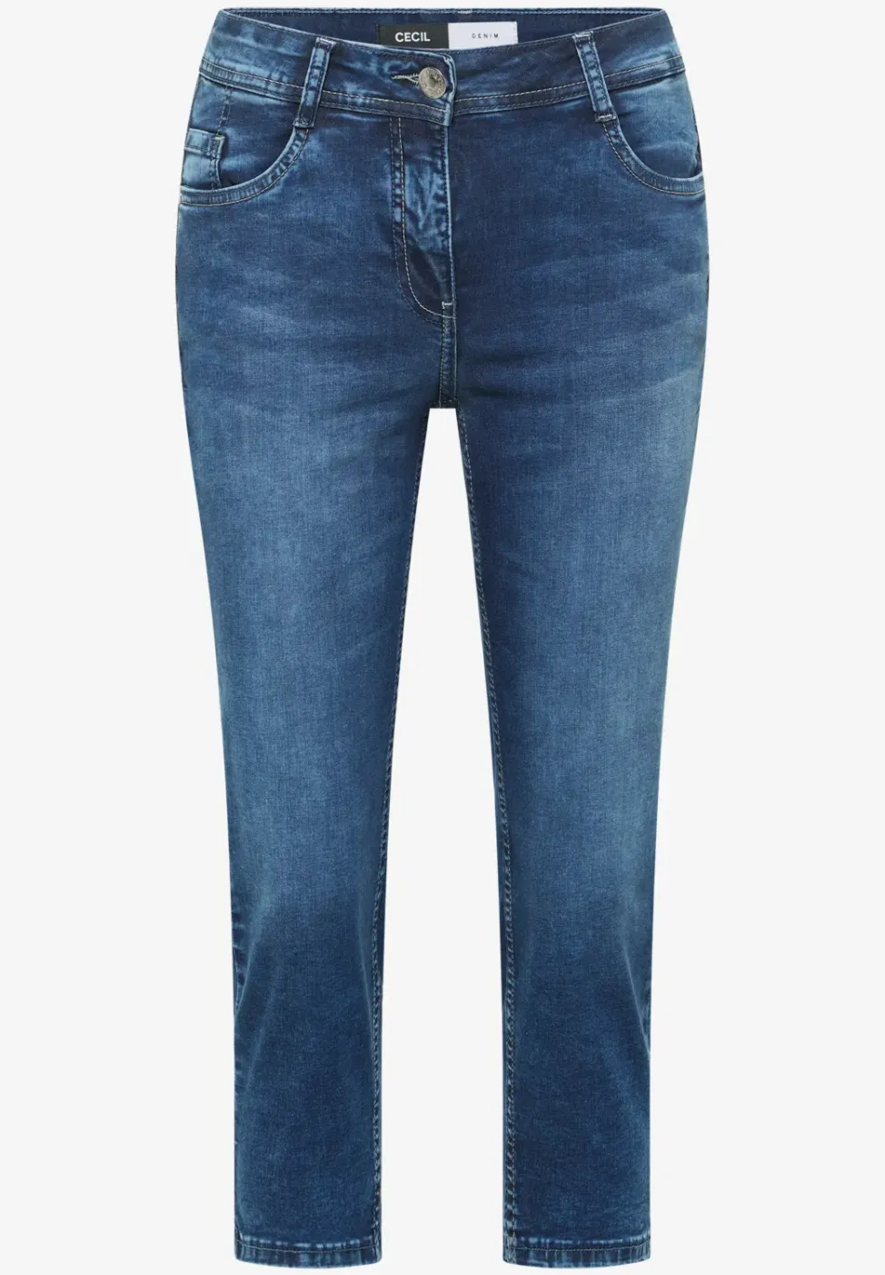 Jeans 3/4 Slim Leg en Casual Fit
