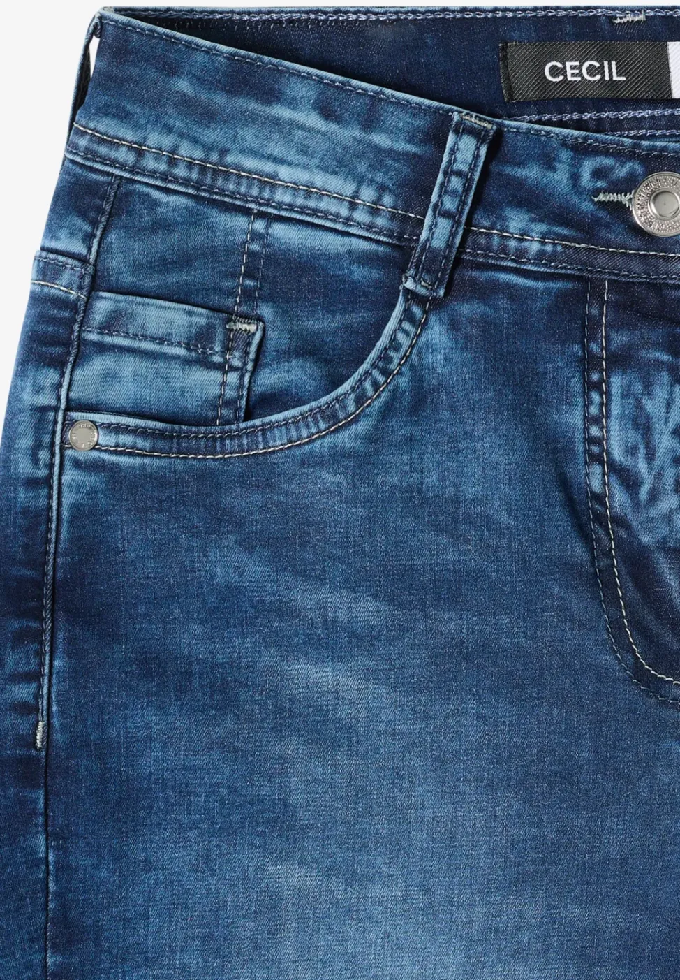 Jeans 3/4 Slim Leg en Casual Fit