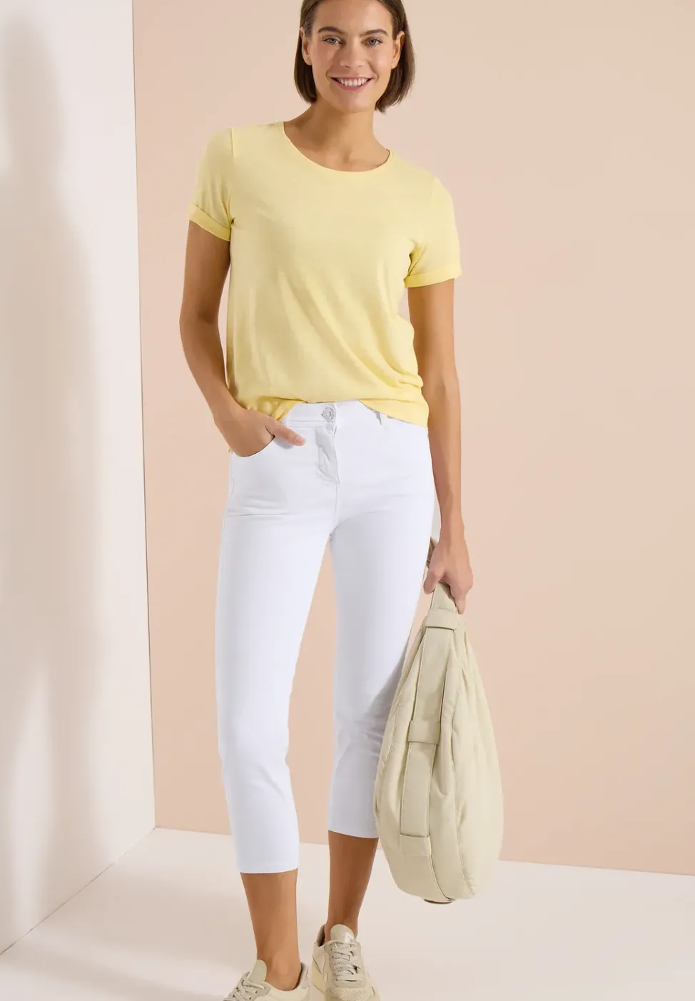 Jeans 3/4 Slim Leg en coupe ajustée