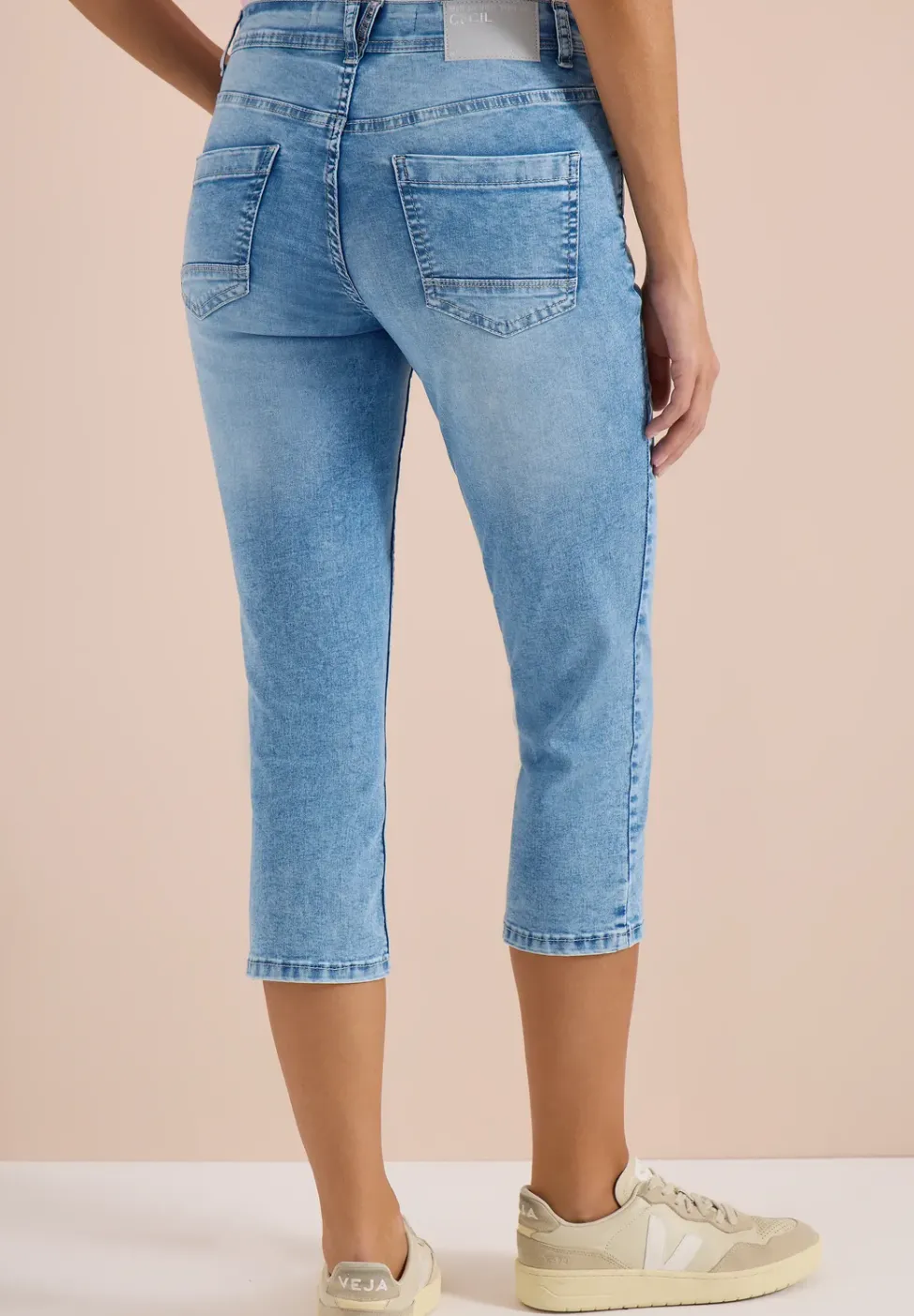 Jeans 3/4 Slim Leg en coupe décontractée