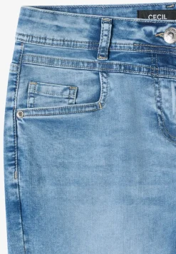Jeans 3/4 Slim Leg en coupe décontractée