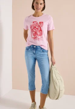 Jeans 3/4 Slim Leg en coupe décontractée