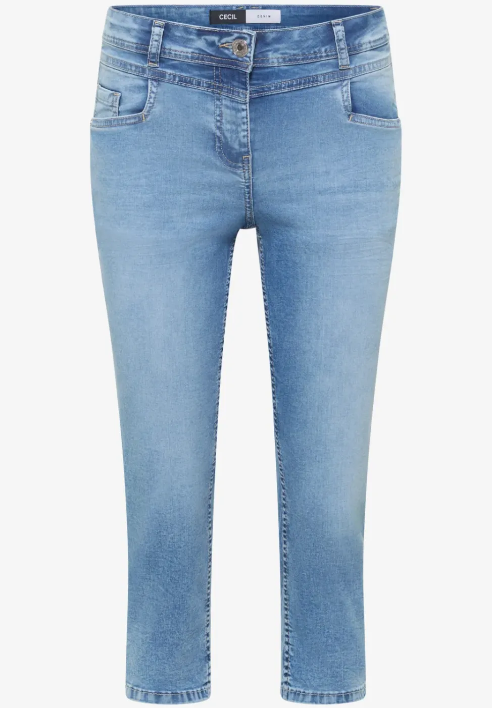 Jeans 3/4 Slim Leg en coupe décontractée