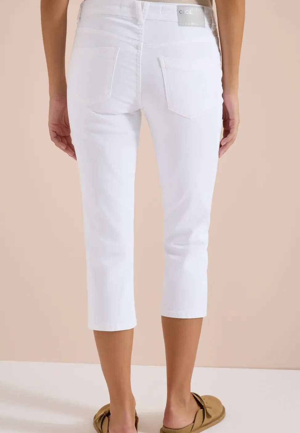 Jeans 3/4 Slim Leg en coupe décontractée