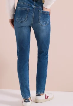 Jeans slim legs à taille haute et coupe ajustée