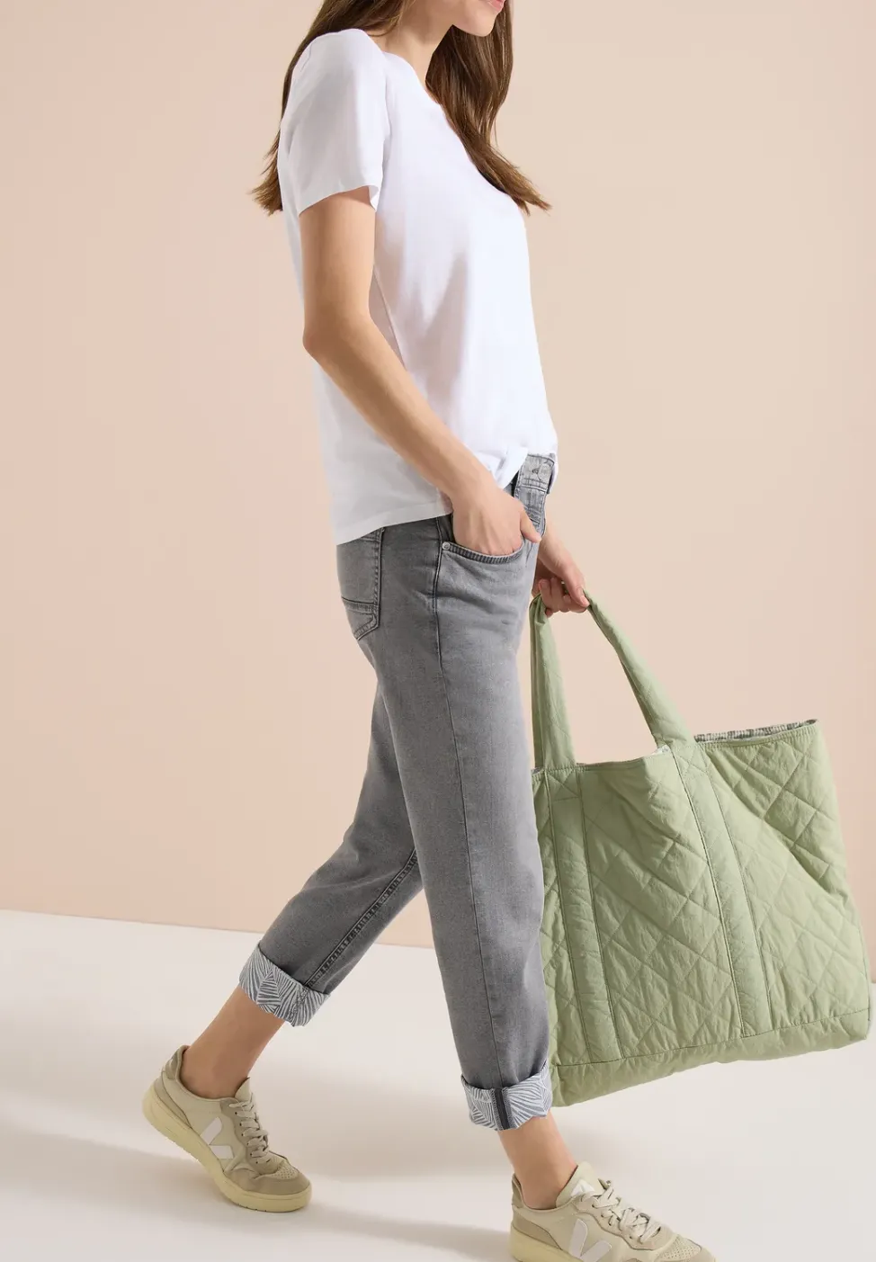 Jeans Straight Legs avec détail d'ourlet