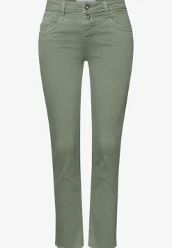 Jeans Straight Legs avec ourlet frangé