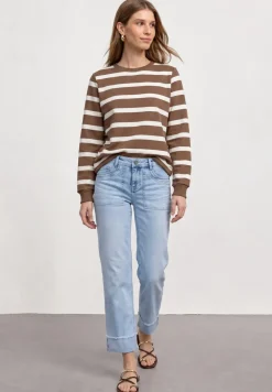 Jean Straight Leg mi-longs, coupe décontractée