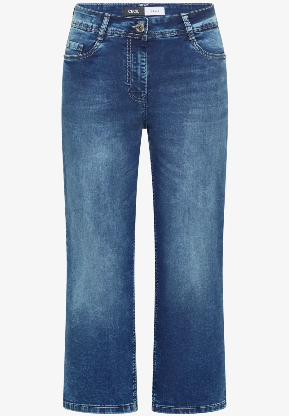 Jeans 3/4 Wide Leg en Loose Fit