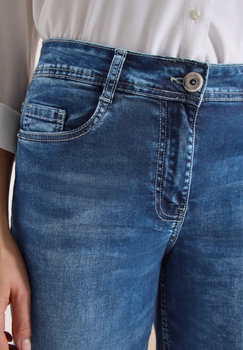 Jeans 3/4 Wide Leg en Loose Fit