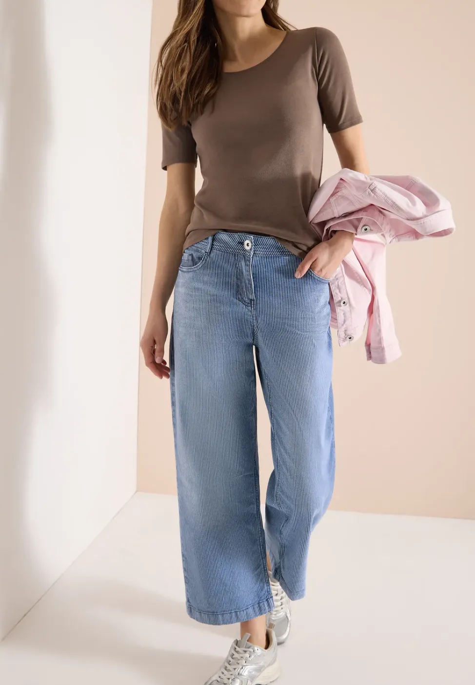 Jeans 7/8 Wide Leg en Loose Fit