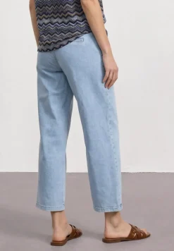 Jean taille moyenne Culotte en coupe loose