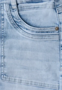 Jean taille moyenne Culotte en coupe loose