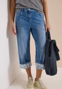 Jean 7/8 Wide Leg à revers