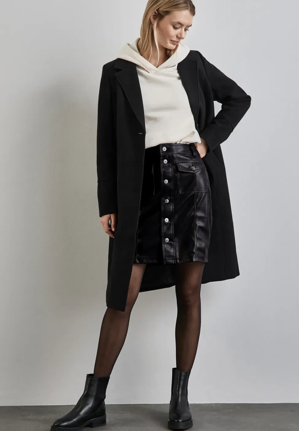 Jupe aspect cuir