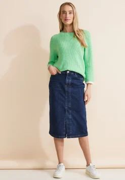 Jupe en jean midi