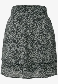 Jupe en mousseline de soie à motifs