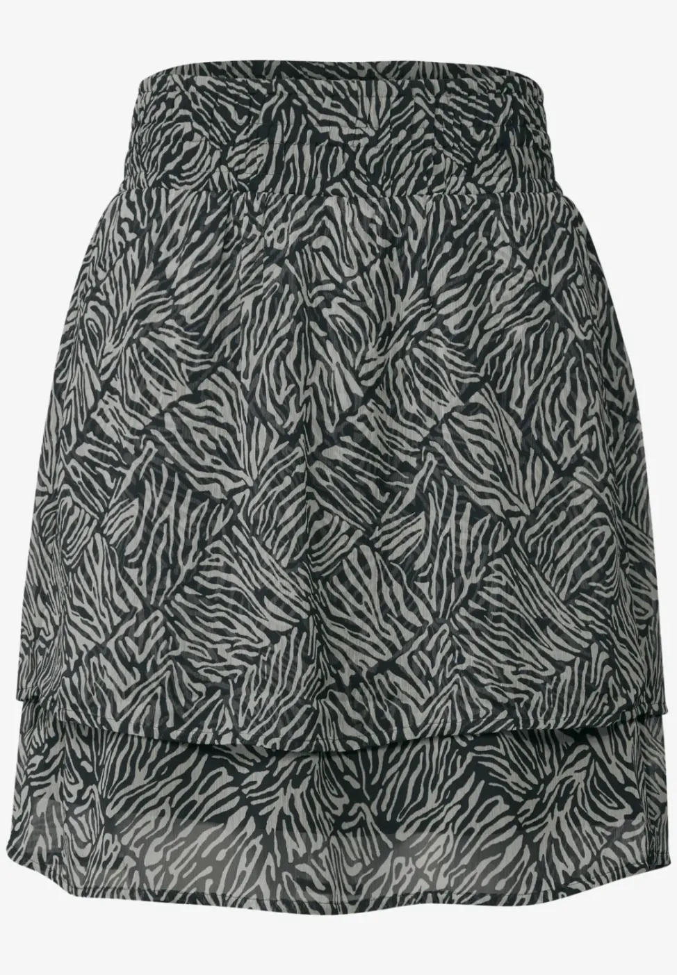 Jupe en mousseline de soie à motifs