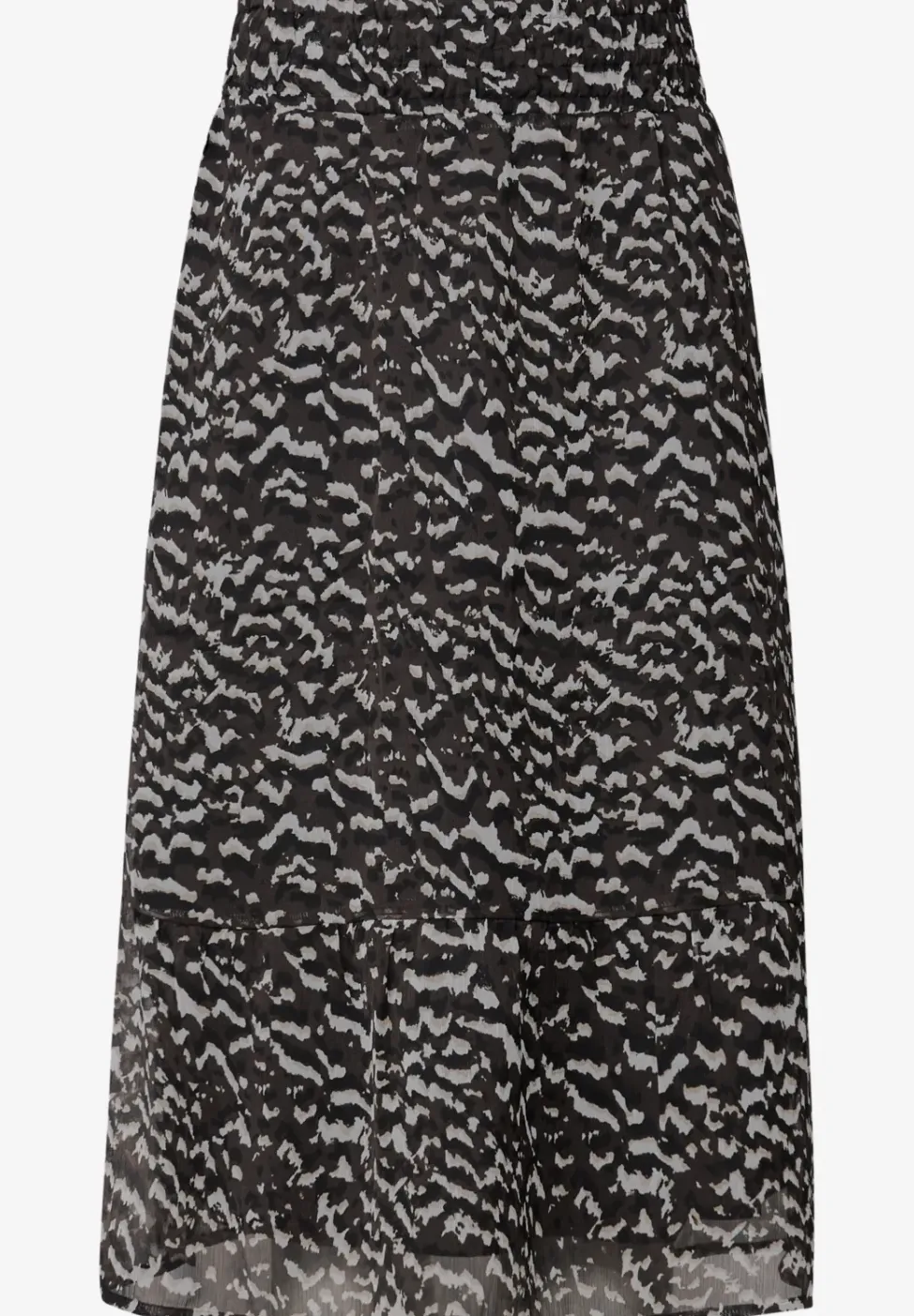 Jupe en mousseline de soie à motifs