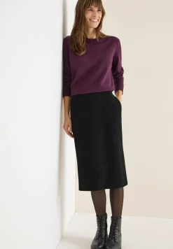 Jupe en satin midi