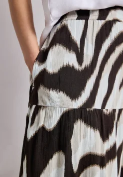 Jupe maxi en mousseline imprimée