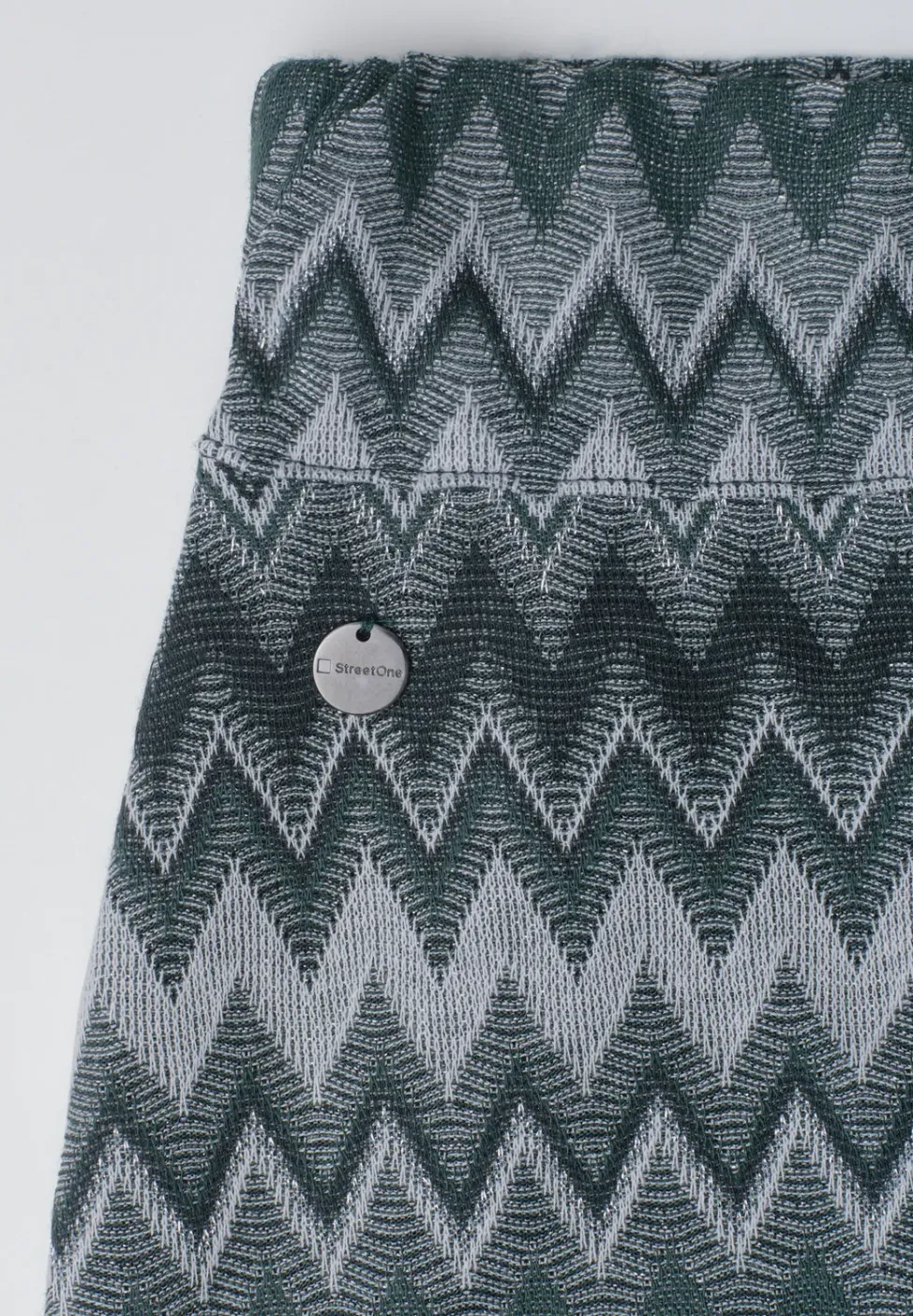 Jupe midi avec motif en zigzag