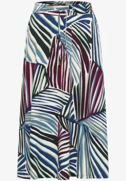 Jupe midi avec motif graphique
