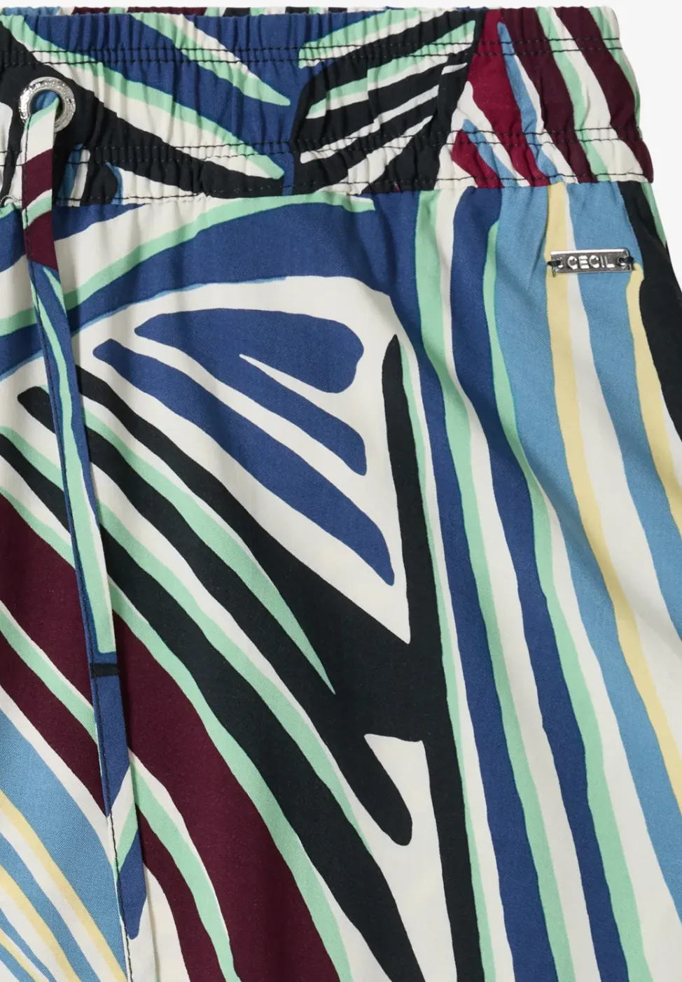 Jupe midi avec motif graphique