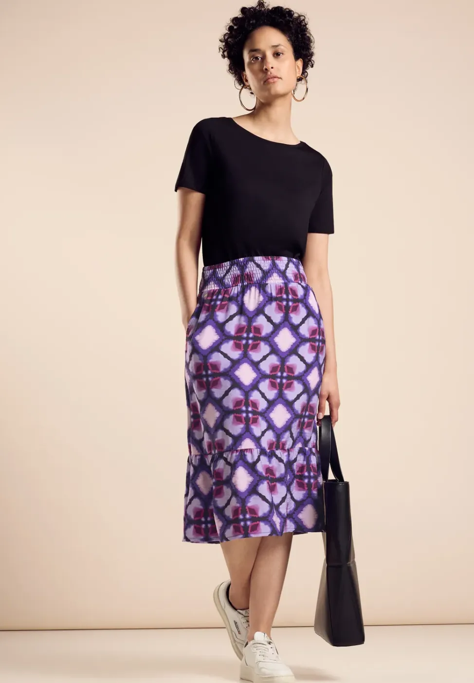Jupe midi en jersey