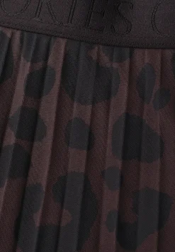 Jupe midi en maille avec imprimé