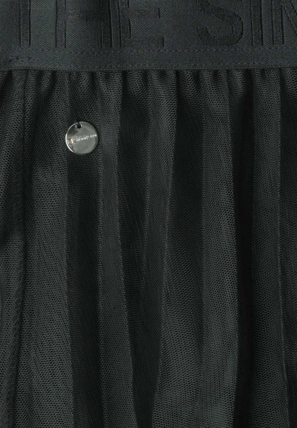 Jupe midi plissée en tulle structuré