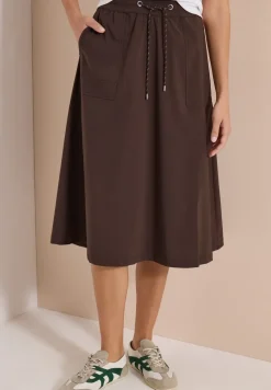 Jupe midi stretch