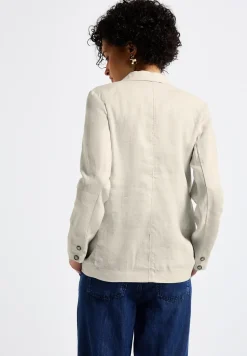 Long blazer en lin