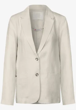 Long blazer en lin