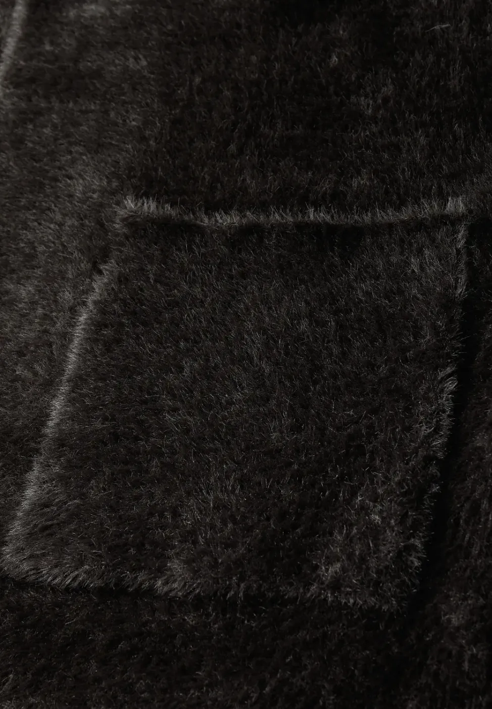 Long cardigan en fil de plumes