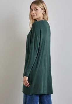 Long cardigan en maille fine