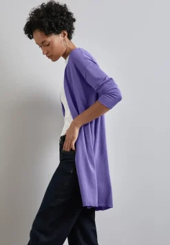Long cardigan en maille fine
