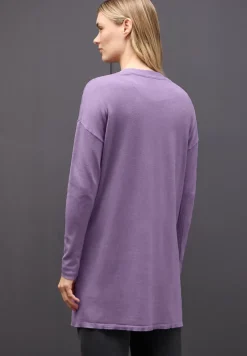 Long cardigan en maille fine