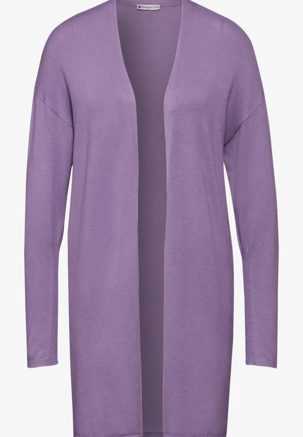 Long cardigan en maille fine