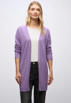 Long cardigan en maille fine