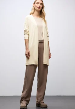 Long cardigan en maille fine
