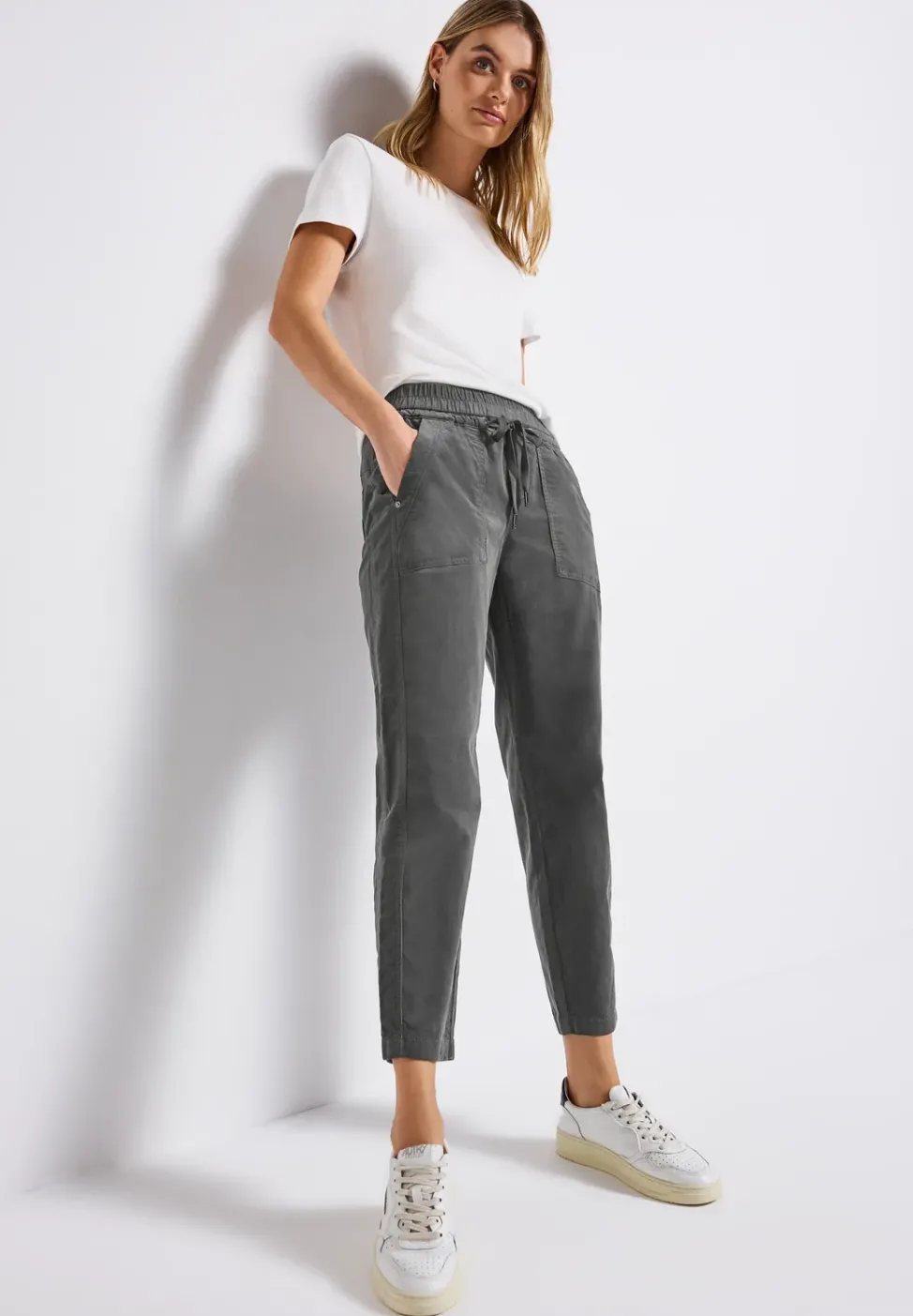 Loose Fit pantalon en velours côtelé