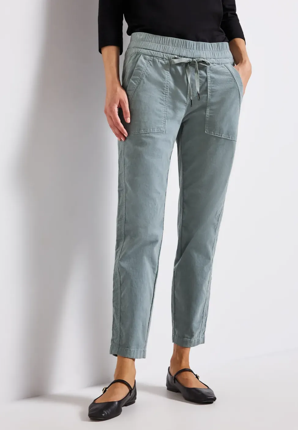 Loose Fit pantalon en velours côtelé
