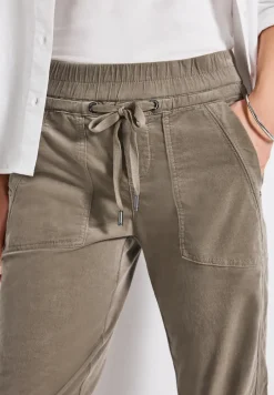 Loose Fit pantalon en velours côtelé
