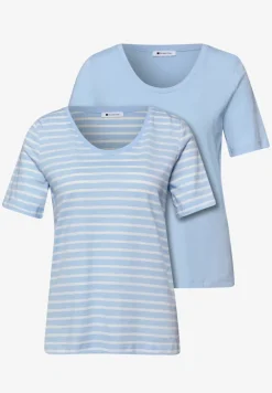 Lot de 2 T-shirts avec encolures arrondies en V