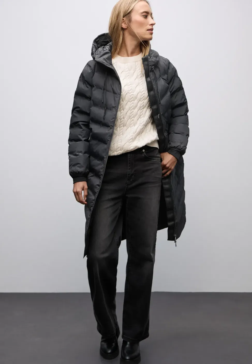 Manteau avec coutures collées